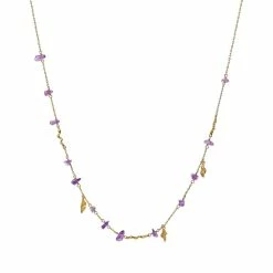 Maanesten Azzura Halskæde, Guld, 41 Cm