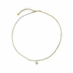 Stine A Heavenly Pearl Dream Halskæde, Guld, 44 Cm