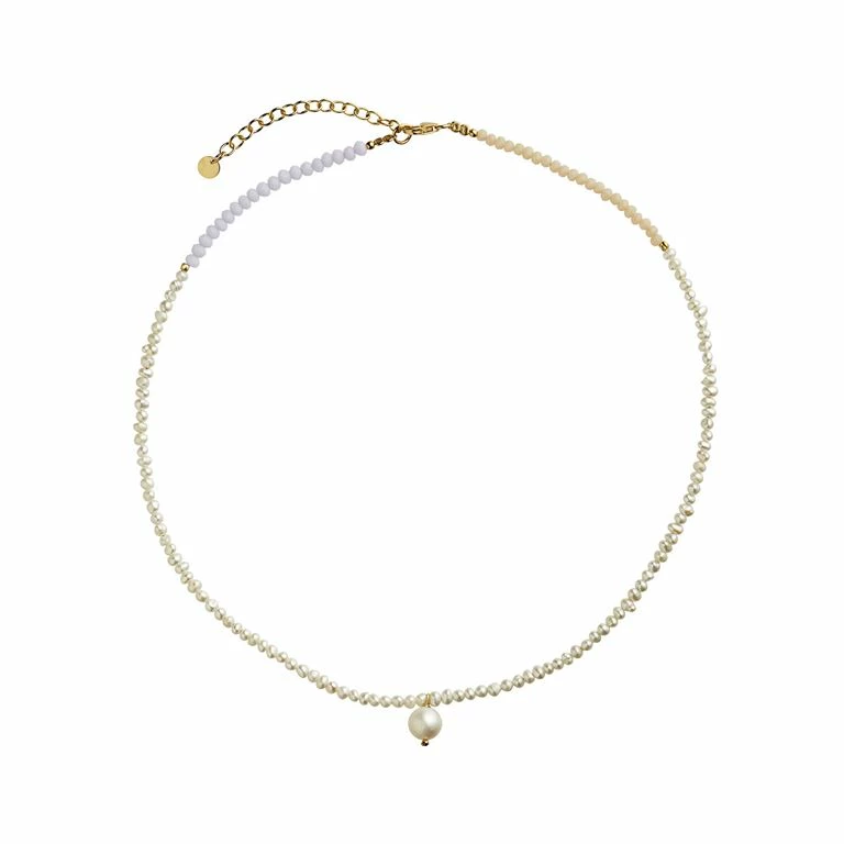 Stine A Heavenly Pearl Dream Halskæde, Guld, 44 Cm