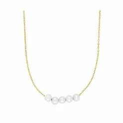 Nordahl Pearl Halskæde, Guld, 42+3 Cm