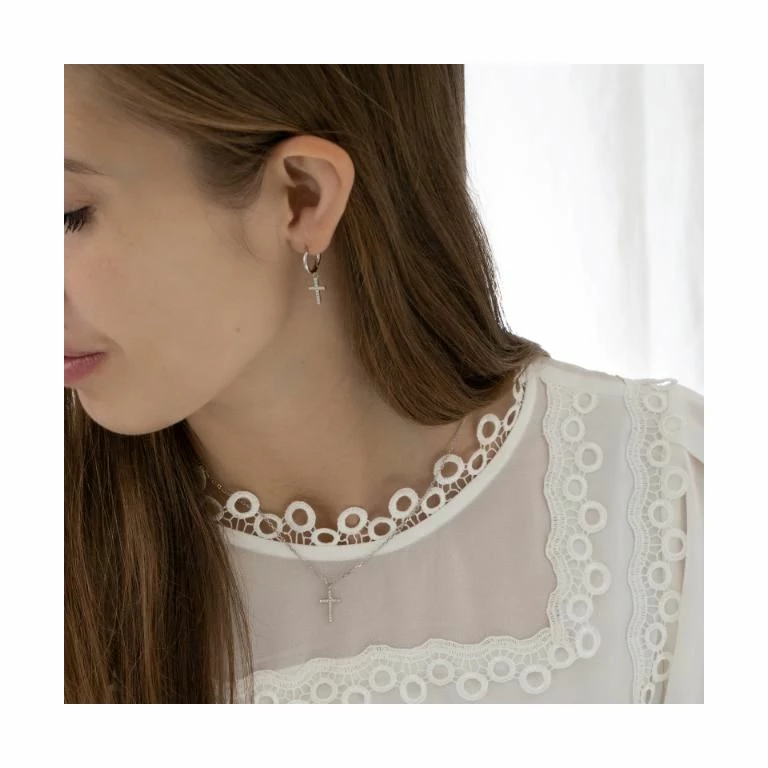 Joanli Nor Alaine Øreringe, Sølv - Billede 3