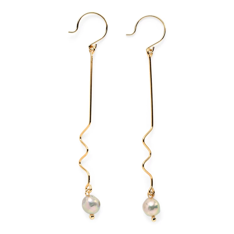 Friihof+Siig Linette Øreringe, Guld