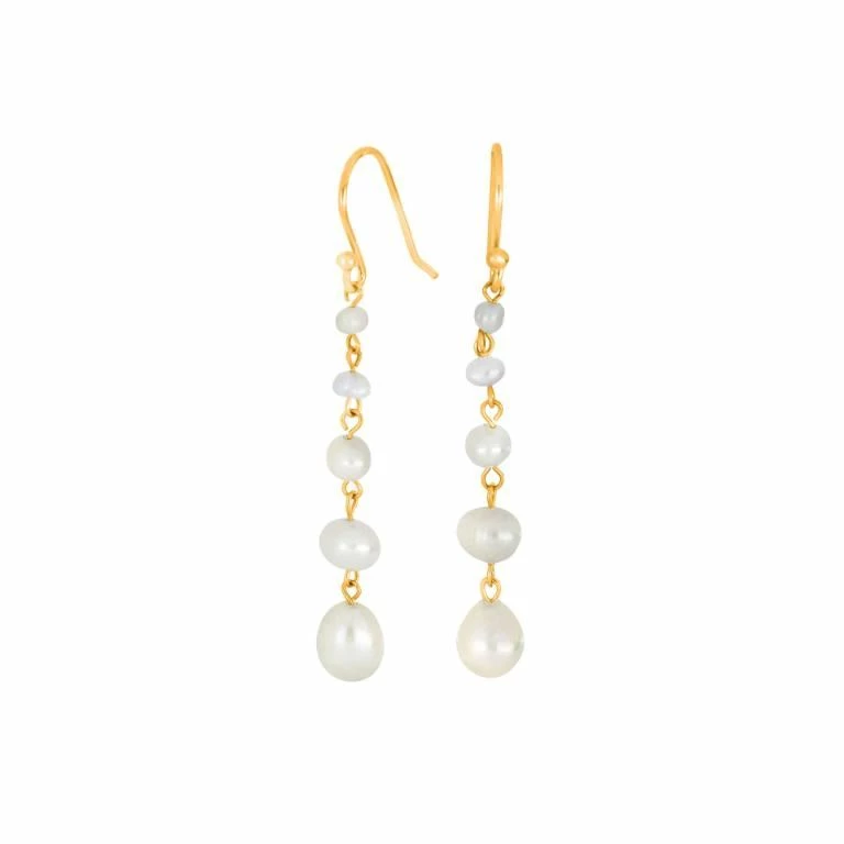 Nordahl Pearl Øreringe, Guld