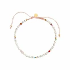 Stine A Confetti Pearl Armbånd, Pastel Mix, 17-25 Cm
