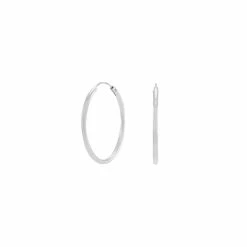 Nordahl Hoop 25 Øreringe, Sølv