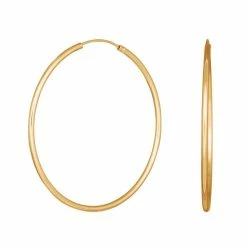 Nordahl Hoop 40 Øreringe, Guld