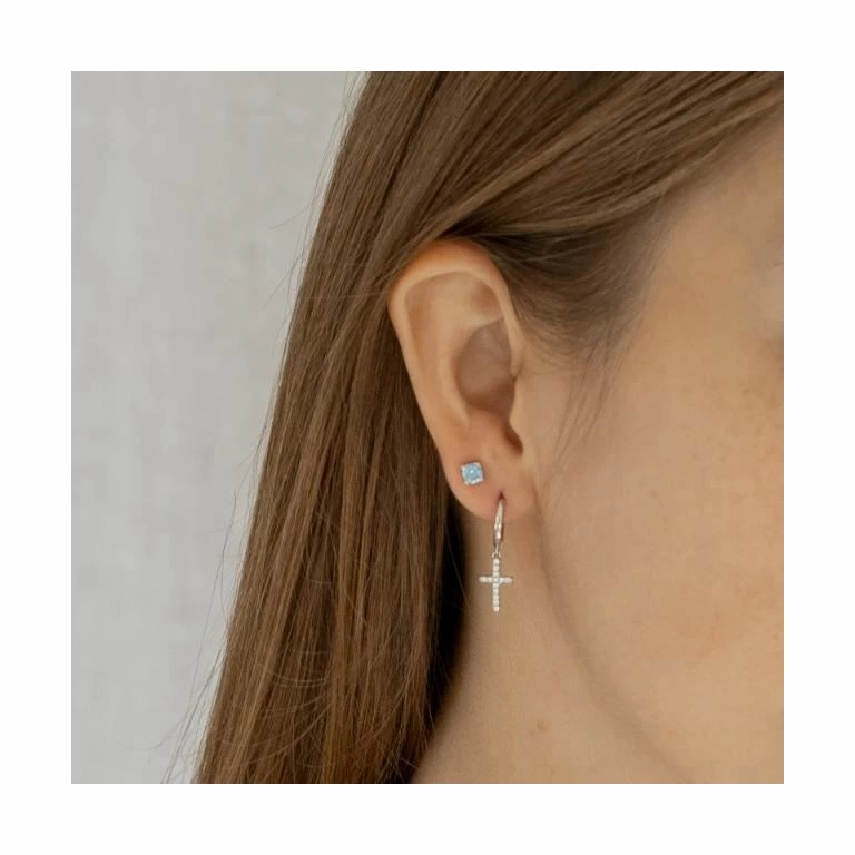 Joanli Nor Alaine Øreringe, Sølv - Billede 2