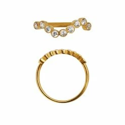 Stine A Midnight Sparkle Ring, Guld, 50