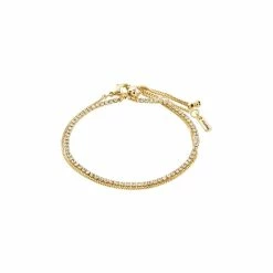 Pilgrim Mille 2-i-1 Armbånd, Guld, 16 Cm