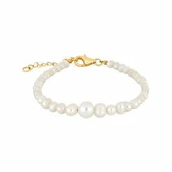 Nordahl Pearl Armbånd, Guld, 17+3 Cm