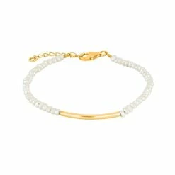 Nordahl Pearl Armbånd, Guld, 17+3 Cm