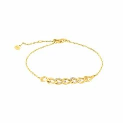 Joanli Nor Jasmin Armbånd, Guld, 17+3 Cm