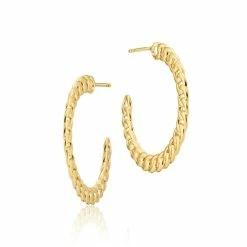 Izabel Camille Sofie Schwartz Creoler, Guld, 30 Mm