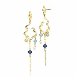 Izabel Camille Louisa Øreringe, Guld/Blå