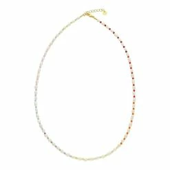 Nuni Copenhagen Lia Halskæde, Rainbow/Guld