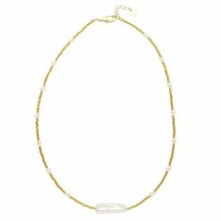 Nuni Copenhagen Connie Halskæde, Guld, 40+3 Cm