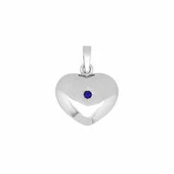 Siersbøl Hjerte Vedhæng, Sølv/Blå