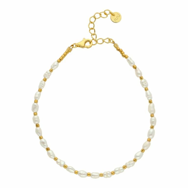Nuni Copenhagen Ofelia Armbånd, Pearl/Guld