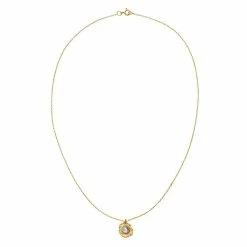 Maanesten Astra Halskæde, Guld, 45 Cm