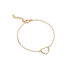 ENAMEL Copenhagen Heart Armbånd, Guld, 15+3 Cm