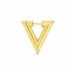 Jane Kønig Chunky Bermuda Triangle Ørering, Guld