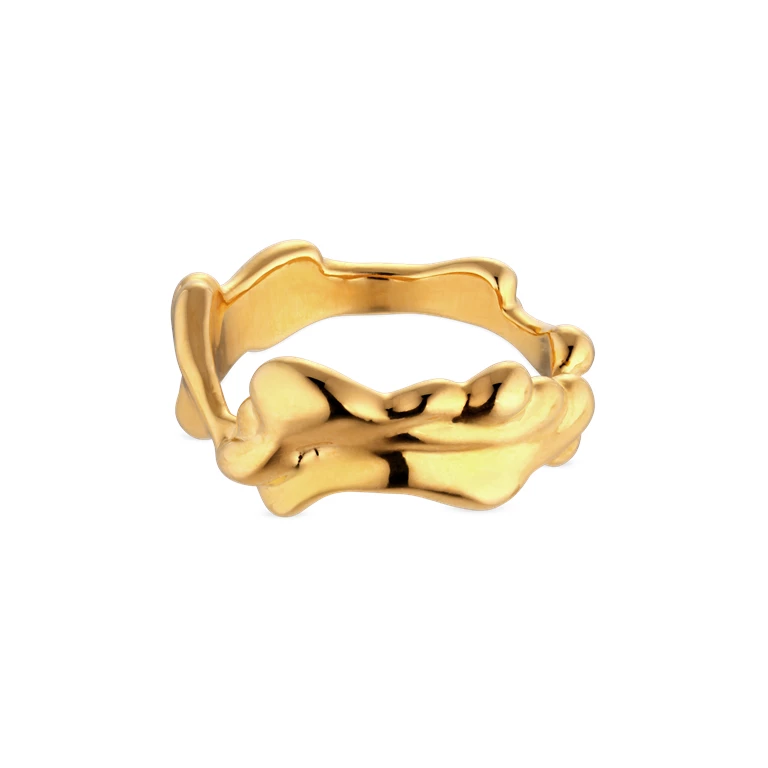 Jane Kønig Big Drippy Ring, Guld, 56 - Billede 3