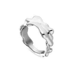 Jane Kønig Big Drippy Ring, Sølv, 56