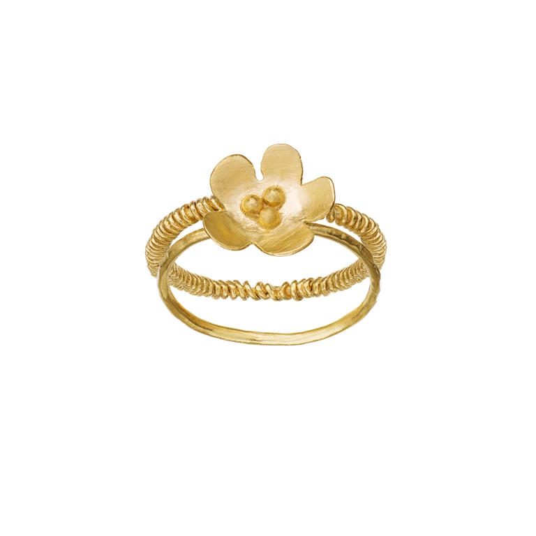Maanesten Bellflower Ring, Guld, Str. 51