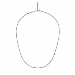 Maanesten Charlie Medium Halskæde, Sølv, 45 Cm
