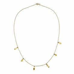 Maanesten Columbine Halskæde, Guld, 44 Cm