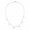 Maanesten Columbine Halskæde, Sølv, 44 Cm