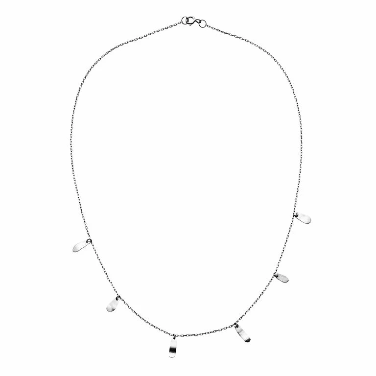 Maanesten Columbine Halskæde, Sølv, 44 Cm