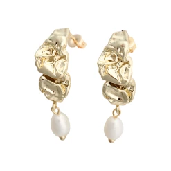 Friihof+Siig Cool Øreringe, Guld