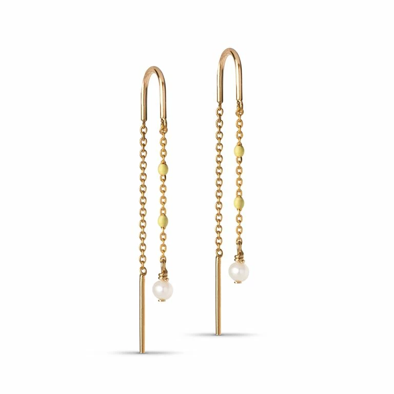 ENAMEL Copenhagen Lilja Øreringe, Guld