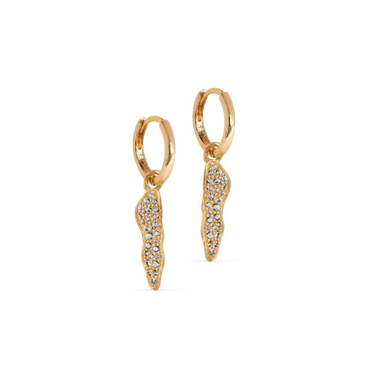 ENAMEL Copenhagen Julia Sparkling Hoops, Guld
