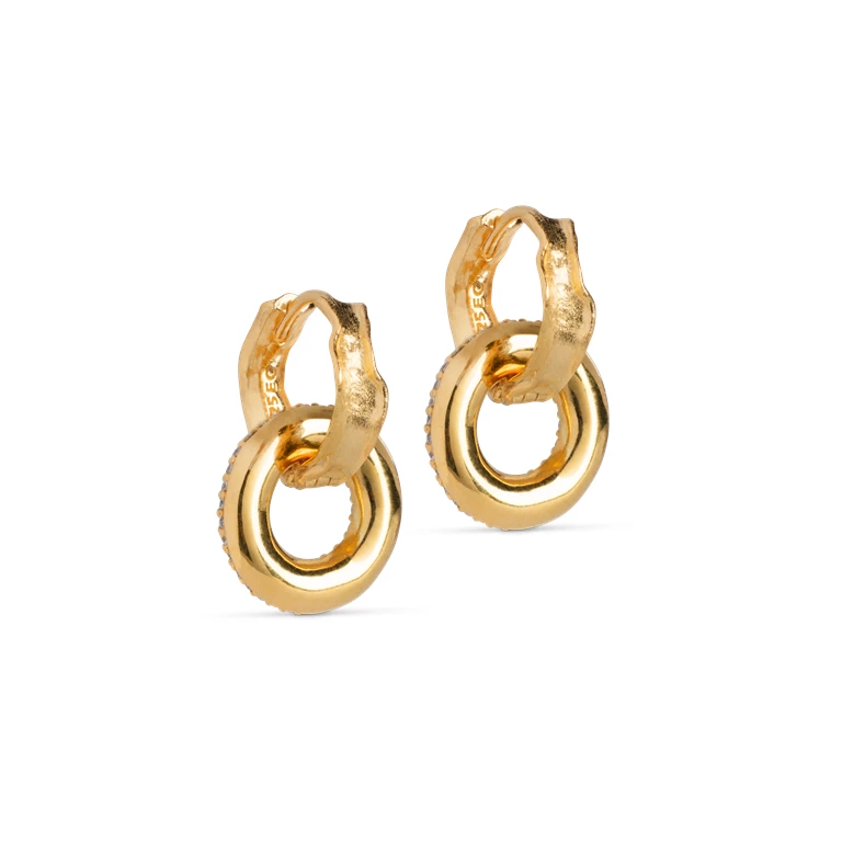 ENAMEL Copenhagen Celin Hoops, Guld - Billede 2
