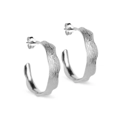 ENAMEL Copenhagen Ane Large Hoops, Sølv