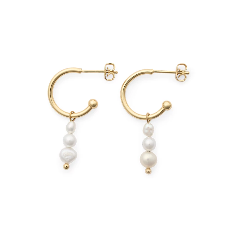 Friihof+Siig Flori Øreringe, Guld