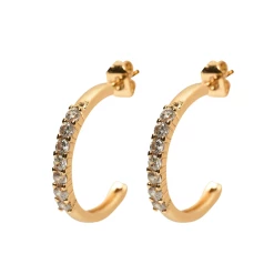 Friihof+Siig Chanett Øreringe, Guld