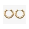 Friihof+Siig Big Hoop Øreringe, Guld