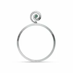 Jane Kønig Impression Hoop, Sølv