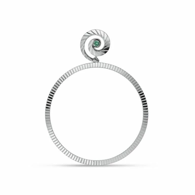 Jane Kønig Impression Hoop, Sølv