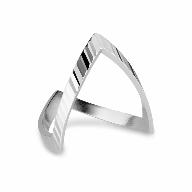 Jane Kønig Reflection V Ring, Sølv, 56 - Billede 2