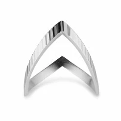 Jane Kønig Reflection V Ring, Sølv, 56