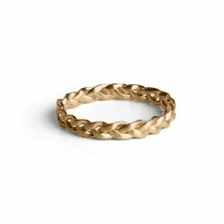 Jane Kønig Small Braided Ring, Guld, 47