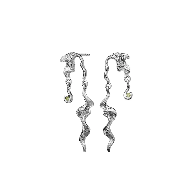 Maanesten Lida Øreringe, Sølv - Billede 2