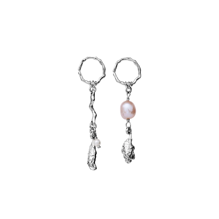 Maanesten Lyric Øreringe, Sølv - Billede 2