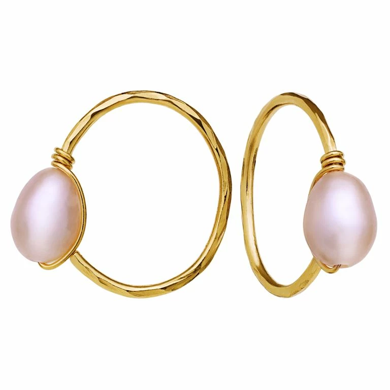 Maanesten Aridane Øreringe, Guld - Billede 2