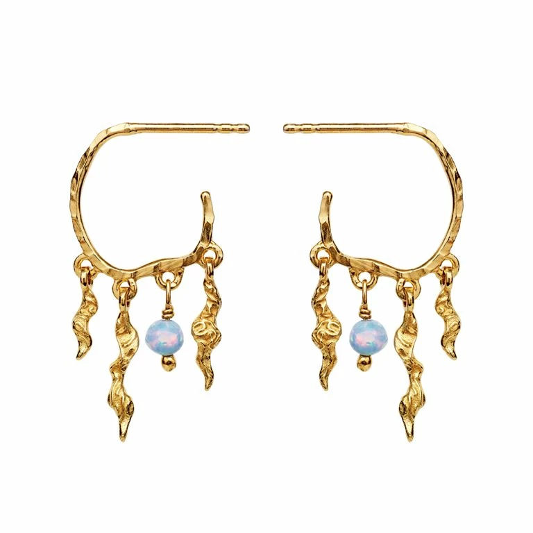 Maanesten Bayou Øreringe, Guld