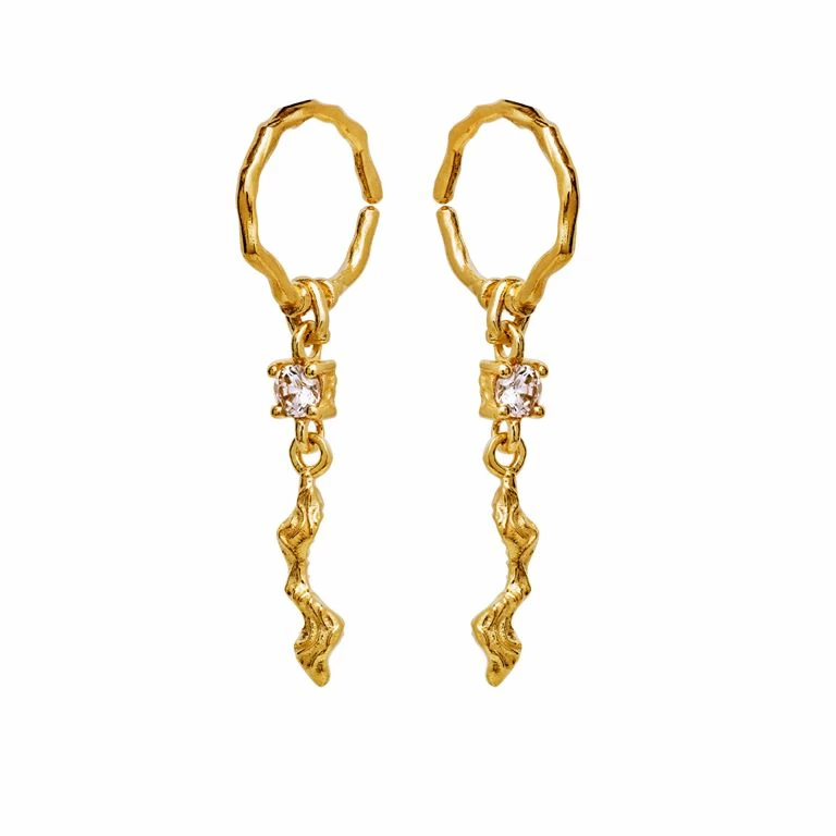 Maanesten Como Øreringe, Guld